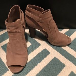 Vince Camuto peep toe booties